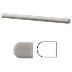 Tiles R Us Carrara Marble Polished 5/8x12 Bullnose Pencil Liner, 1 Ln. Ft. -Fine Crafts & Imports Shop 1d4198b6047e4b8a 2189 w800 h800 b1 p0