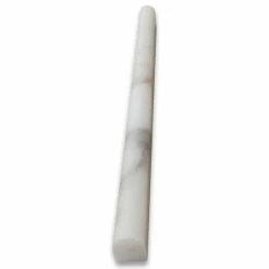Stone Center Online Calacatta Gold Calcutta Marble 5/8x12 Pencil Liner Trim Molding Honed, 1 Piece