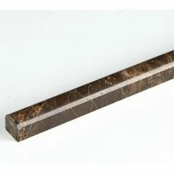 Mosaic Warehouse .75"x12" Marble Moulding, Emperador Dark Marble Pencil Moulding, Polished, Set O -Fine Crafts & Imports Shop 41a1fee5004bdad2 4697 w800 h800 b1 p0
