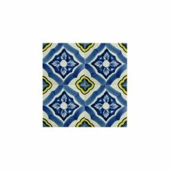 Fine Crafts & Imports 4.2x4.2 9 Pcs Cornflower Talavera Mexican Tile -Fine Crafts & Imports Shop 5401a443069ec658 1764 w800 h800 b1 p0