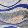 Mozaico Mosaic Artwork - Patterned Waves & Turtle