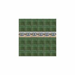 Fine Crafts & Imports 4.2x4.2 9 Pcs Green Talavera Mexican Tile -Fine Crafts & Imports Shop 5881616a069ec619 1762 w800 h800 b0 p0