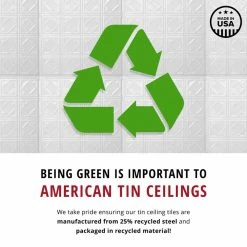 American Tin Ceilings Tin Backsplash 5-Pack Kit, 2' X 2', Brushed Satin Nickel Pattern #19 -Fine Crafts & Imports Shop 60914a0700772251 4887 w800 h800 b0 p0