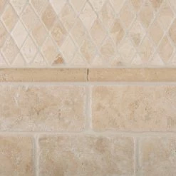 Tiles R Us Ivory / Light Travertine Honed 3/4X12 Bullnose Liner Trim, Box Of 5 Ln. Ft. -Fine Crafts & Imports Shop 786118c30481920e 1500 w800 h800 b0 p0