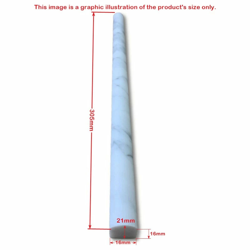 Stone Center Online Calacatta Gold Calcutta Marble 5/8x12 Pencil Liner Trim Molding Polish, 1 Piece 5 Stone Center Online Calacatta Gold Calcutta Marble 5/8x12 Pencil Liner Trim Molding Polish, 1 Piece - Image 3