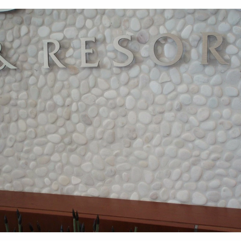 Pebble Tile Mosaics Natural Ivory Pebble Tile 4 Pebble Tile Mosaics Natural Ivory Pebble Tile - Image 2