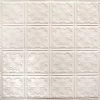 American Tin Ceilings Tin Ceiling 5-Pack Kit, 2' X 2', Creamy White Satin Pattern #21