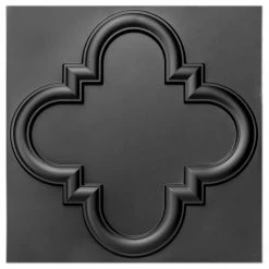 Art3d LLC Art3d Decorative Drop-in Ceiling Tiles 24x24, Pack Of 12, Black