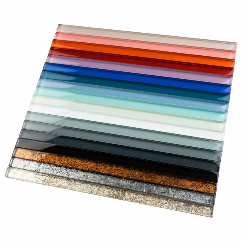 Tile Generation 0.5"x11.75" Kane Glass Wall Trim Tiles, Set Of 19, Purple 6 Tile Generation 0.5"x11.75" Kane Glass Wall Trim Tiles, Set Of 19, Purple - Image 4