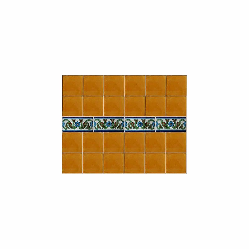 Fine Crafts & Imports 3x6 8 Pcs Carbellino Subway Mexican Tile 4 Fine Crafts & Imports 3x6 8 Pcs Carbellino Subway Mexican Tile - Image 2