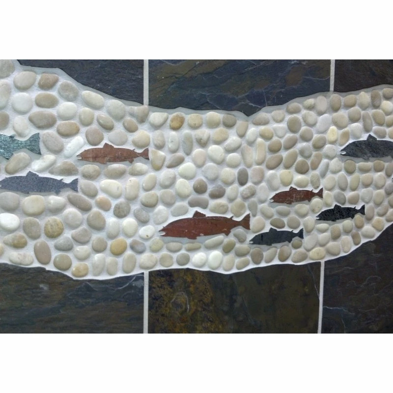 Pebble Tile Mosaics Natural Ivory Pebble Tile 6 Pebble Tile Mosaics Natural Ivory Pebble Tile - Image 4
