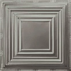 American Tin Ceilings Tin Ceiling 5-Pack Kit, 2' X 2', Unfinished Pattern #15