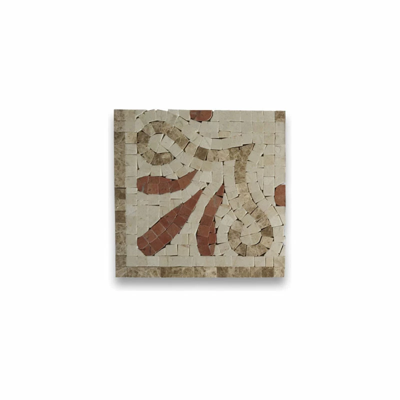Stone Center Online Marble Mosaic Border Accent Tile Everlasting Crema 5.9x5.9 Polished, 1 Piece 3 Stone Center Online Marble Mosaic Border Accent Tile Everlasting Crema 5.9x5.9 Polished, 1 Piece