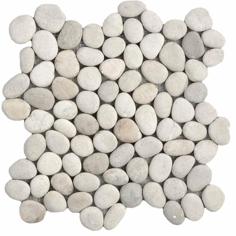 Pebble Tile Mosaics Natural Ivory Pebble Tile 3 Pebble Tile Mosaics Natural Ivory Pebble Tile