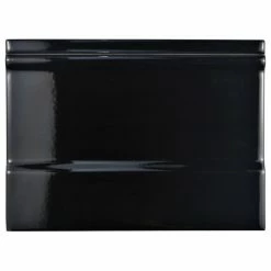 Merola Tile Santorini Zocalo Structural Base Ceramic Wall Trim Tile, Nero
