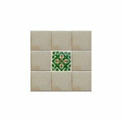 Fine Crafts & Imports 4.2x4.2 9 Pcs Green Verona Alhambra Talavera Mexican Tile -Fine Crafts & Imports Shop f89103e1069ec644 2448 w800 h800 b0 p0