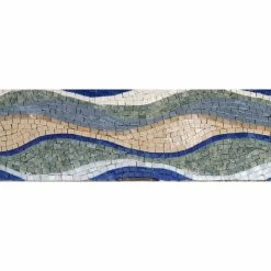 Mozaico Mosaic Pattern - Neutral Colored Waves