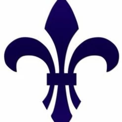 Blue Water Pool Mosaics Fleur De Lis Ceramic Swimming Pool Mosaic 4", Blue