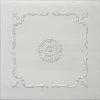 Euro-Deco 19.6"x19.6" Styrofoam Glue Up Ceiling Tiles R43 Platinum -Fine Crafts & Imports Shop home design 108