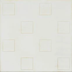 Euro-Deco 19.6"x19.6" Styrofoam Glue Up Ceiling Tiles R4 White Satin Washed Gold