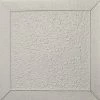 Euro-Deco 19.6"x19.6" Styrofoam Glue Up Ceiling Tiles R27, Silver