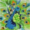 Jaco Spectacular Proud Peacock Ceramic Tile 8 Inches -Fine Crafts & Imports Shop home design 13