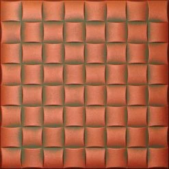 Euro-Deco 19.6"x19.6" Styrofoam Glue Up Ceiling Tiles R35, Copper Patina