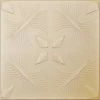 Euro-Deco 19.6"x19.6" Styrofoam Glue Up Ceiling Tiles R41, White Champagne -Fine Crafts & Imports Shop home design 143