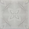 Euro-Deco 19.6"x19.6" Styrofoam Glue Up Ceiling Tiles R41, Silver -Fine Crafts & Imports Shop home design 150