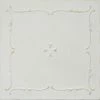 Euro-Deco 19.6"x19.6" Styrofoam Glue Up Ceiling Tiles R5 White Satin Washed Gold -Fine Crafts & Imports Shop home design 151