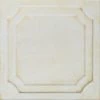 Euro-Deco 19.6"x19.6" Styrofoam Glue Up Ceiling Tiles R8 White Satin Washed Gold