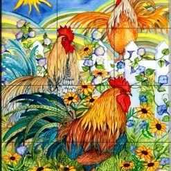 The Tile Mural Store (USA) Tile Mural, Good Morning By Kathleen Parr Mckenna