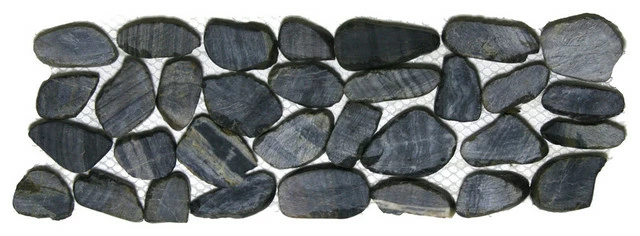 Faber Cnk Stone Sliced Tiger Pebble Tile Border 3 Faber Cnk Stone Sliced Tiger Pebble Tile Border