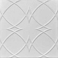 Euro-Deco Home Decor, Ceiling Tiles, Glue Up, Foam,20"x20", R23, 8pcs Bundle