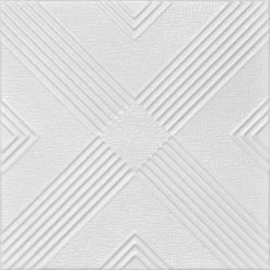 Euro-Deco Home Decor, Ceiling Tiles, Glue Up, Foam,20"x20", R34, 8pcs Bundle