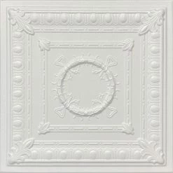 Euro-Deco Home Decor, Ceiling Tiles, Glue Up, Foam,20"x20", R47, 8pcs Bundle