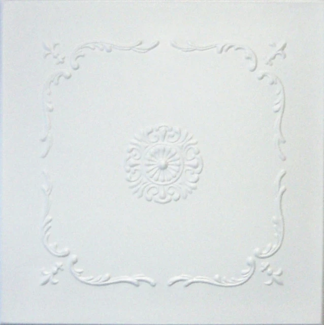 Euro-Deco Home Decor, Ceiling Tiles, Glue Up, Foam,20"x20", R43, 8pcs Bundle 3 Euro-Deco Home Decor, Ceiling Tiles, Glue Up, Foam,20"x20", R43, 8pcs Bundle