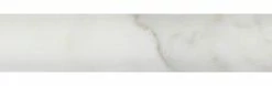 Fancy Design Group Calacatta Italian Marble Quarter Round Trim, 1 X 12 Polished, 5 Pieces