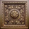 Decorative Ceiling Tiles, Inc. Da Vinci, Faux Tin Ceiling Tile, Antique Gold, 24"x24" -Fine Crafts & Imports Shop home design 33