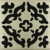 Fine Crafts & Imports 2x2 36 Pcs Black Barroco Talavera Mexican Tile -Fine Crafts & Imports Shop home design 36