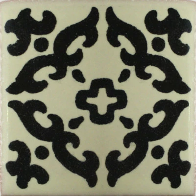 Fine Crafts & Imports 2x2 36 Pcs Black Barroco Talavera Mexican Tile 3 Fine Crafts & Imports 2x2 36 Pcs Black Barroco Talavera Mexican Tile