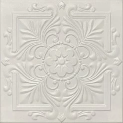 Euro-Deco Home Decor, Ceiling Tiles, Glue Up, Foam,20"x20", R22, 8pcs Bundle