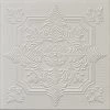 Euro-Deco 19.6"x19.6" Styrofoam Glue Up Ceiling Tiles R29 Platinum
