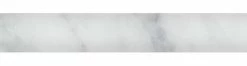 Fancy Design Group Carrara Italian Marble Bullnose Liner, 0.75 X 12 Honed, 5 Pieces
