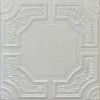 Euro-Deco 19.6"x19.6" Styrofoam Glue Up Ceiling Tiles R28 Platinum