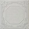 Euro-Deco 19.6"x19.6" Styrofoam Glue Up Ceiling Tiles R32 Platinum