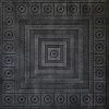 Euro-Deco 19.6"x19.6" Styrofoam Glue Up Ceiling Tiles R44, Black Silver -Fine Crafts & Imports Shop home design 90