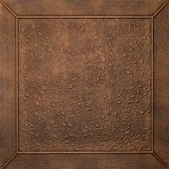 Euro-Deco 19.6"x19.6" Styrofoam Glue Up Ceiling Tiles R27, Antique Style Bronze