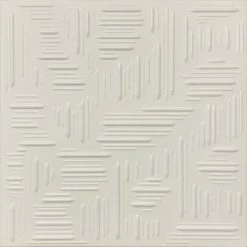 Euro-Deco 20"x20" Styrofoam Glue Up Ceiling Tiles, R15W Plain White