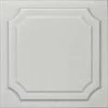 Euro-Deco 19.6"x19.6" Styrofoam Glue Up Ceiling Tiles R8 Platinum